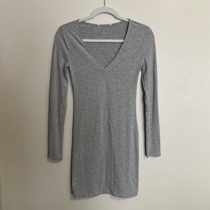 Grey long sleeve dress